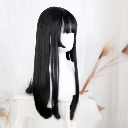 Women's Chemical Fiber Wig With Long Straight And Princess Cut Bangs