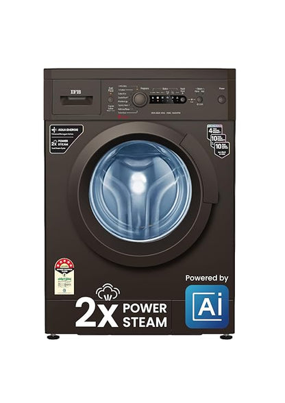 IFB 7 kg Powered by AI, 5 Star, 4 years Comprehensive Warranty with 2x Steam Cycle Fully Automatic Front Load Washing Machine with In-built Heater Brown  (DIVA AQUA MXS 7010)