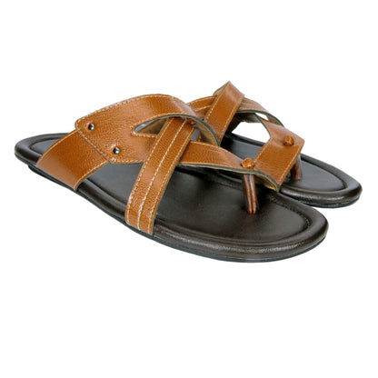 OS AM PM Genuine Leather Men's Daily Wear Slippers PRODUCT CODE (OS0007027)