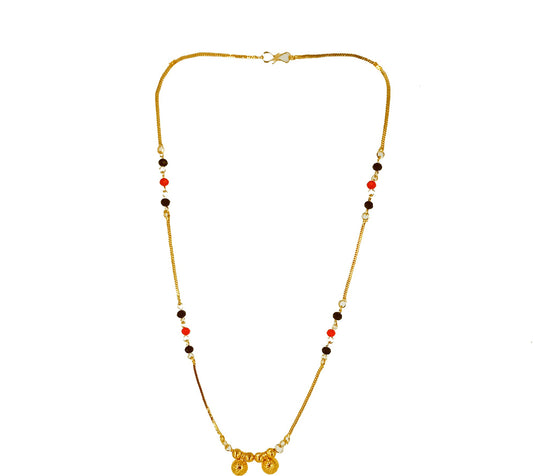 Pretty Gold Plated Mangalsutra PRODUCT CODE (OS0006858)