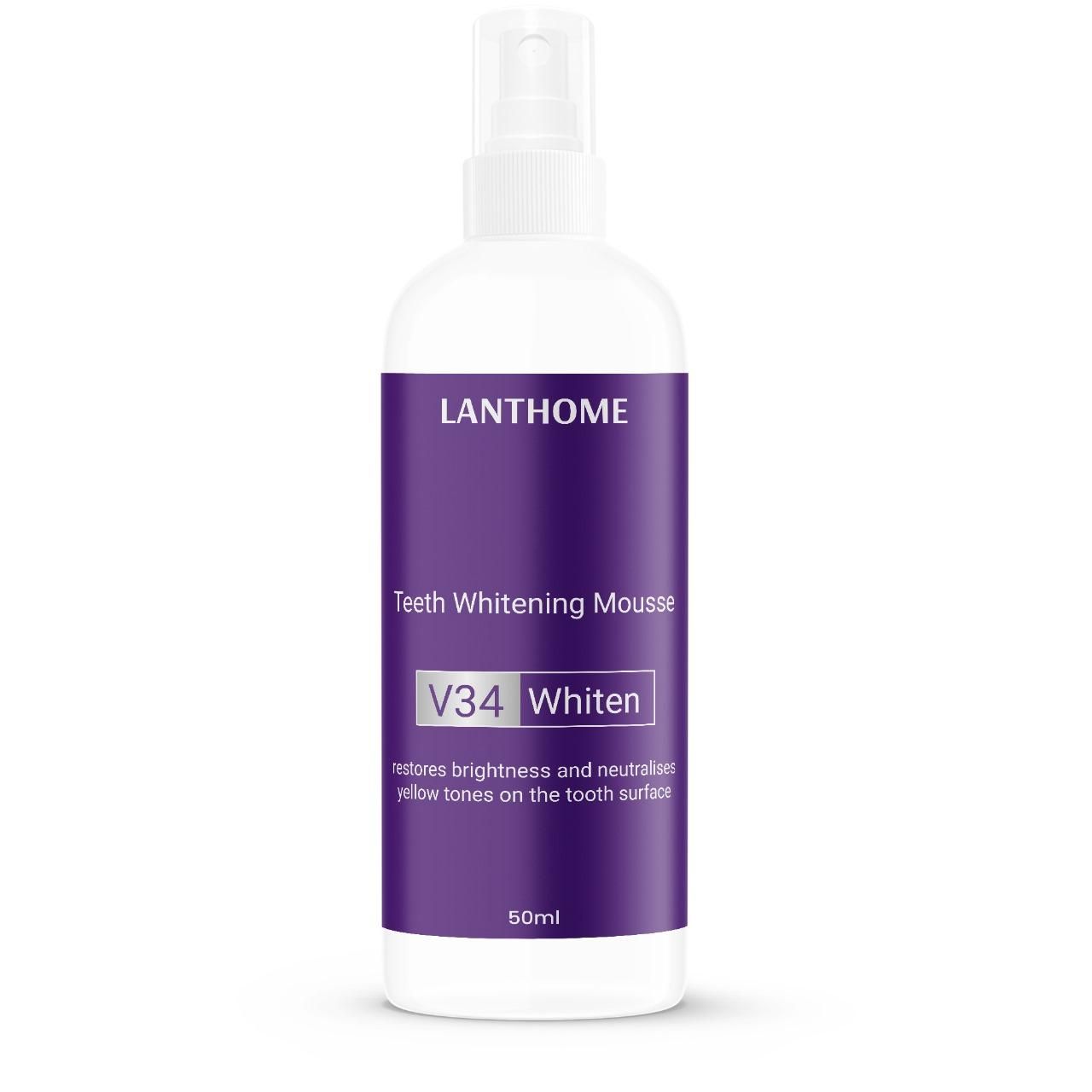 OS Lanthome Teeth Whitening Spray Mousse V34 Whiten 50ml (Pack Of 2) PRODUCT CODE (OS0001317)