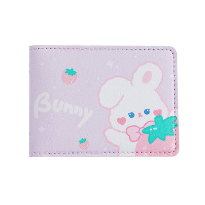 Cartoon Cute Rabbit Driver's License Cover Two-in-one