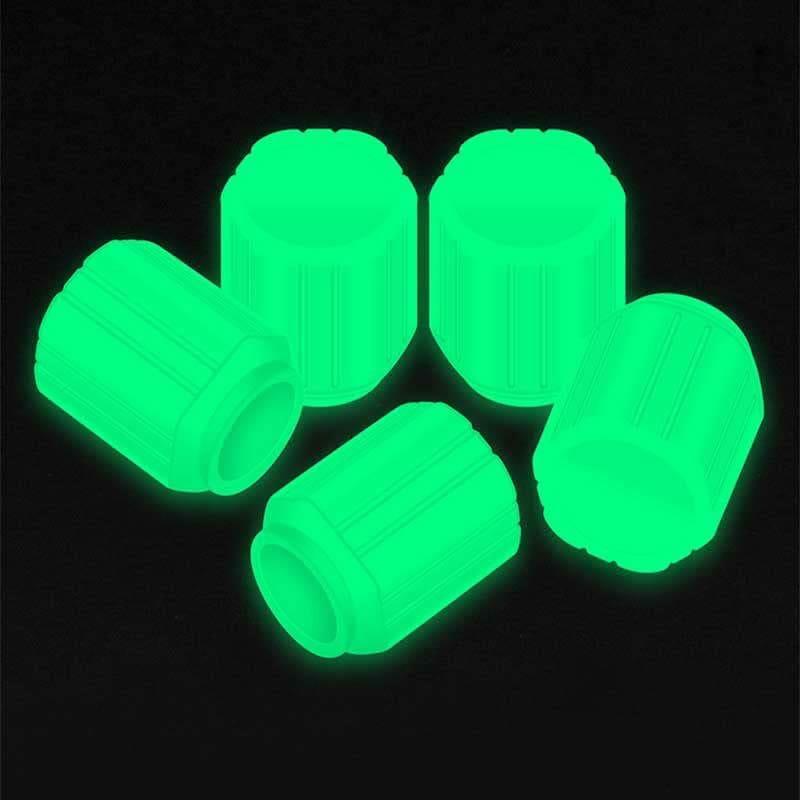 OS Universal Fluorescent Car Tire Valve Caps (Pack of 4) PRODUCT CODE (OS00012011)