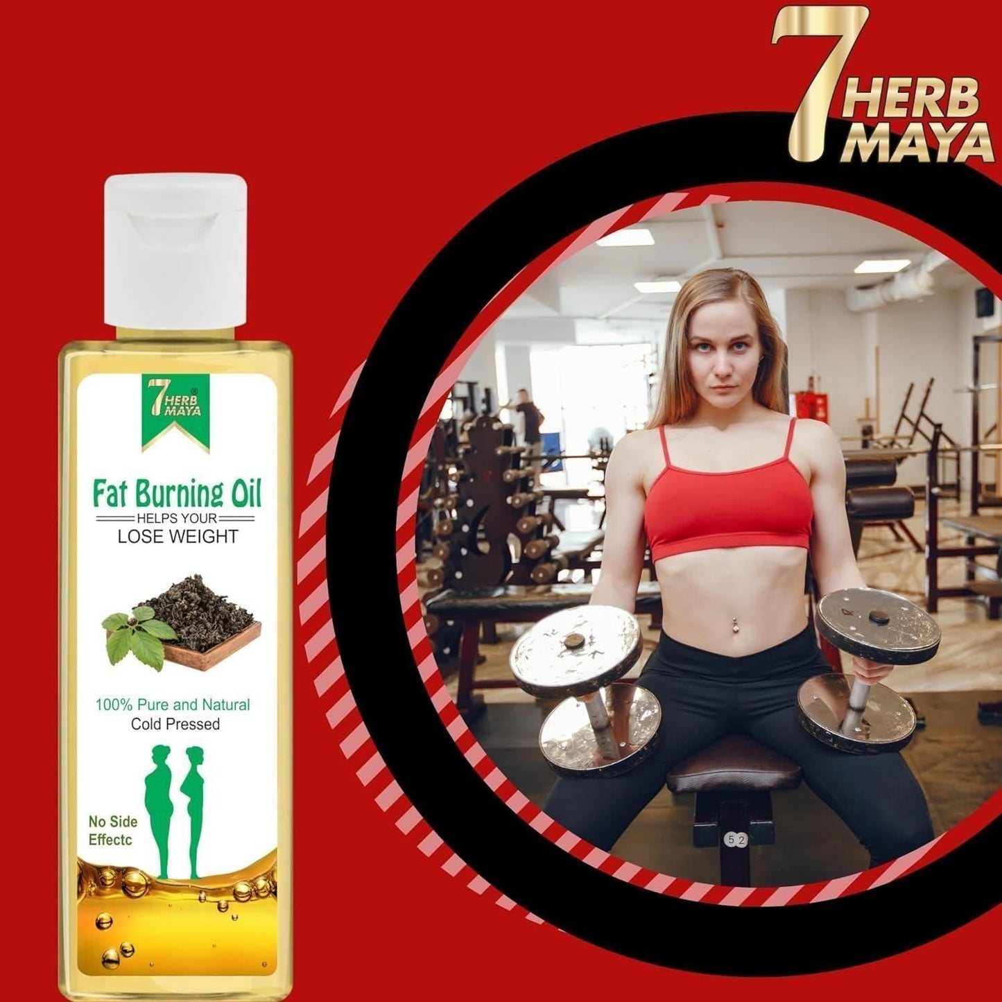 OS 7Herbmaya Fat Burning Oil, Slimming oil, Fat Burner, Anti Cellulite & Skin Toning Slim Oil (Pack of 2) PRODUCT CODE(OS0006001)