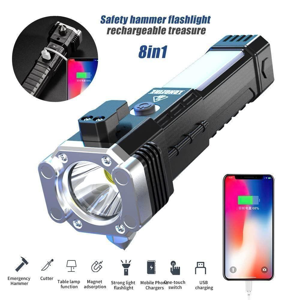 OS Portable Rechargeable Torch LED Flashlight PRODUCT CODE(OS0008383)