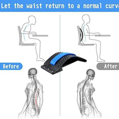 OS Multi-Level Back Stretcher Posture Corrector Device for Back Pain Relief with Back Support Mate Magic Back Stretching Massage (Blue)PRODUCT CODE (OS0002043)