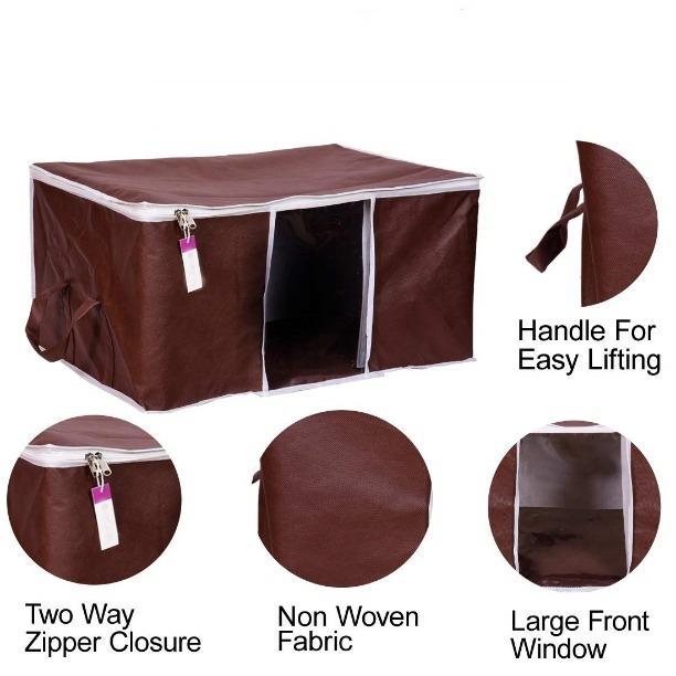 OS Solid Non Woven Storage Organizer (Set of 3) PRODUCT CODE (OS0004827)