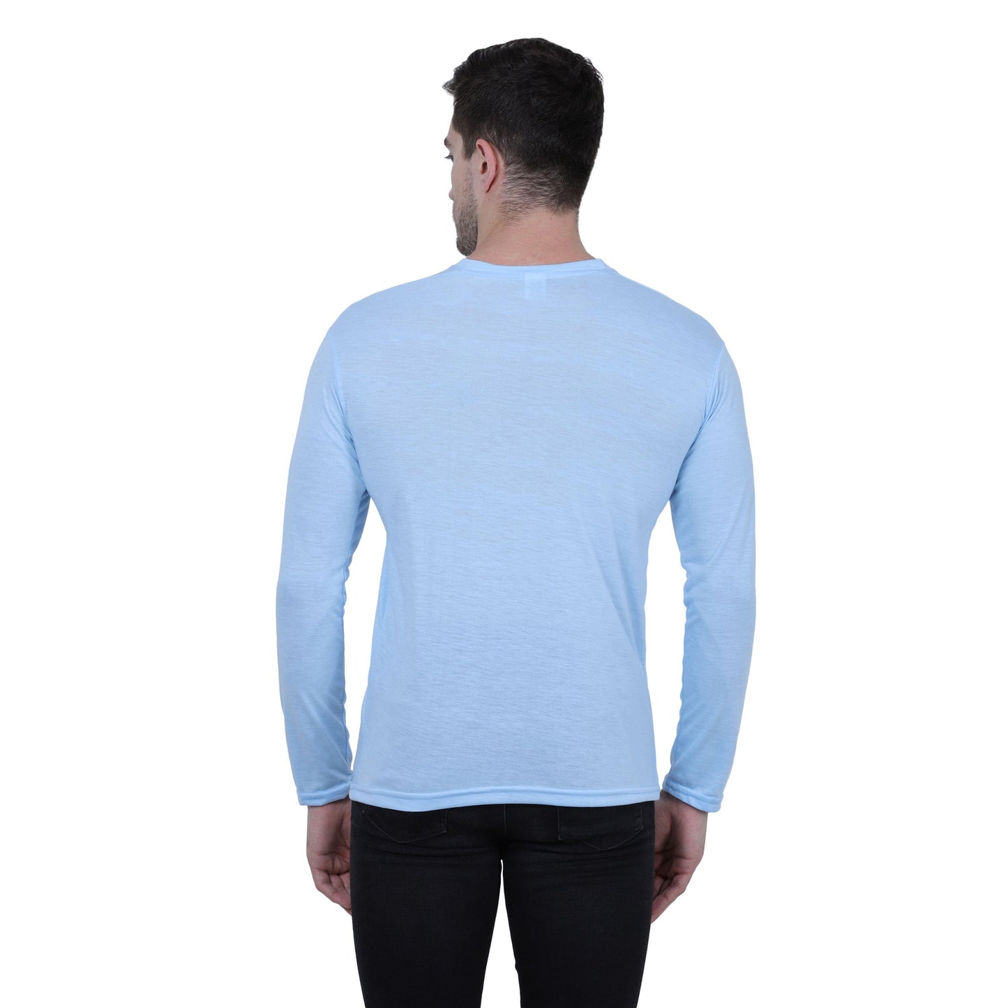 OS Cotton Blend Solid Full Sleeves T-Shirt PRODUCT CODE (OS0005522)