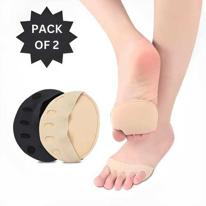 OS Invisible Fashion Women Ruffle Wave Girls Toe Pad Inserts Forefoot Pads Half Insoles Five Toes Socks PRODUCT CODE (OS0008273)