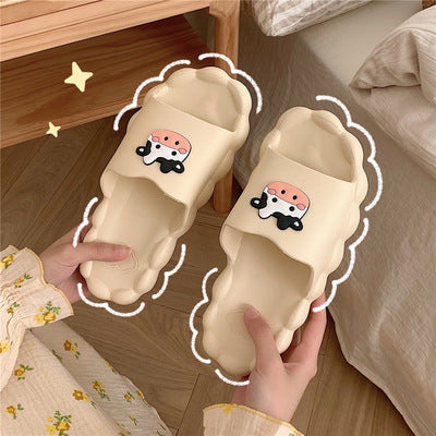 Fashion New Summer Thick Bottom Girl Heart Port Style Sandals