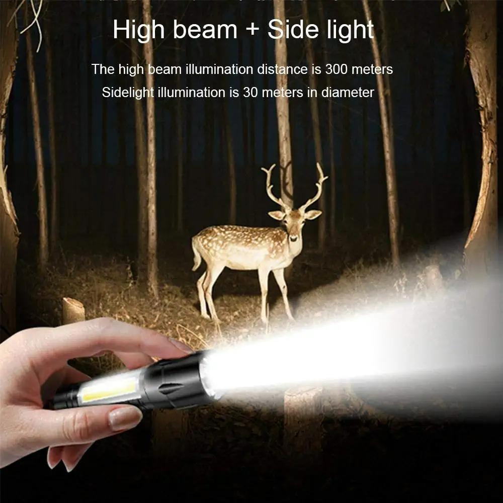 OS Electric Pocket Torch Plastic Rechargeable Flashlight with Hanging Rope PRODUCT CODE(OS0008375)