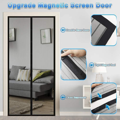 OS Door Curtain-Mesh Screen Net Home Magnetic Foldable Anti Mosquito Door Curtains PRODUCT CODE (OS0004557)