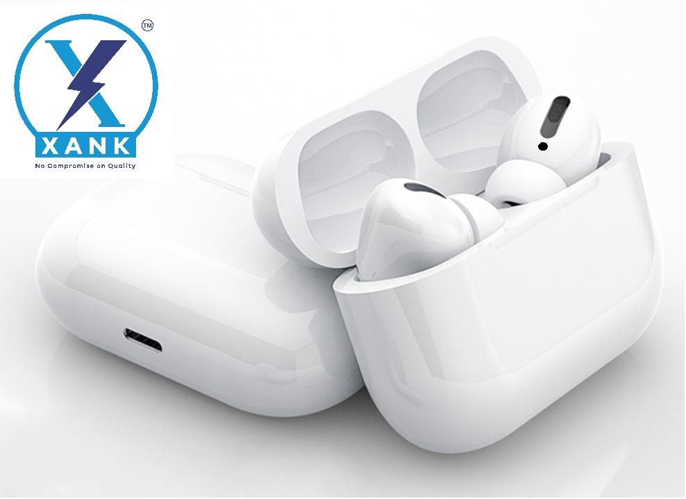 XANK Air-pods Pro with Wireless Charging Case with Sensor Enabled Bluetooth Headset (White, True Wireless) PRODUCT CODE(OS0008513)