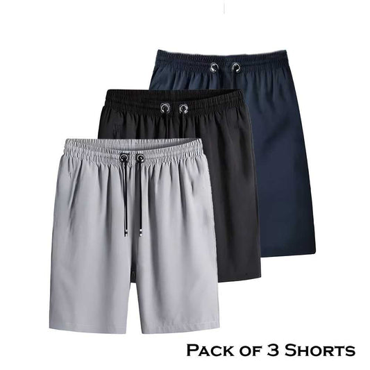 GMG Combo of 3 Men's Cotton Polyester Shorts PRODUCT CODE (GMG0005079)