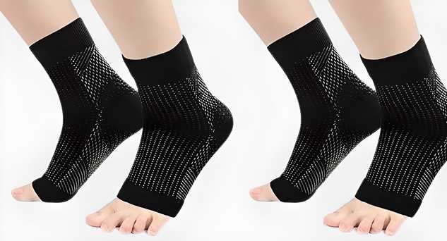 OS Swelling Arch Heel Socks yoga sport protect socks Pack of 2 Pair PRODUCT CODE (OS0008280)