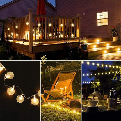 OS New 16 LED Crystal Balls String Light PRODUCT CODE (OS0004726)