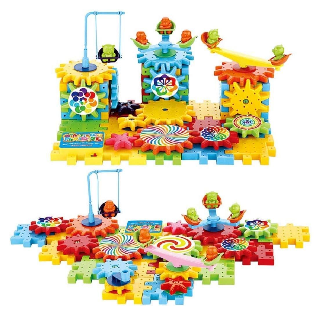 OS Battery Operated 81pcs Rotating Building Blocks with Gears for STEM Learning PRODUCT CODE (OS0001140)