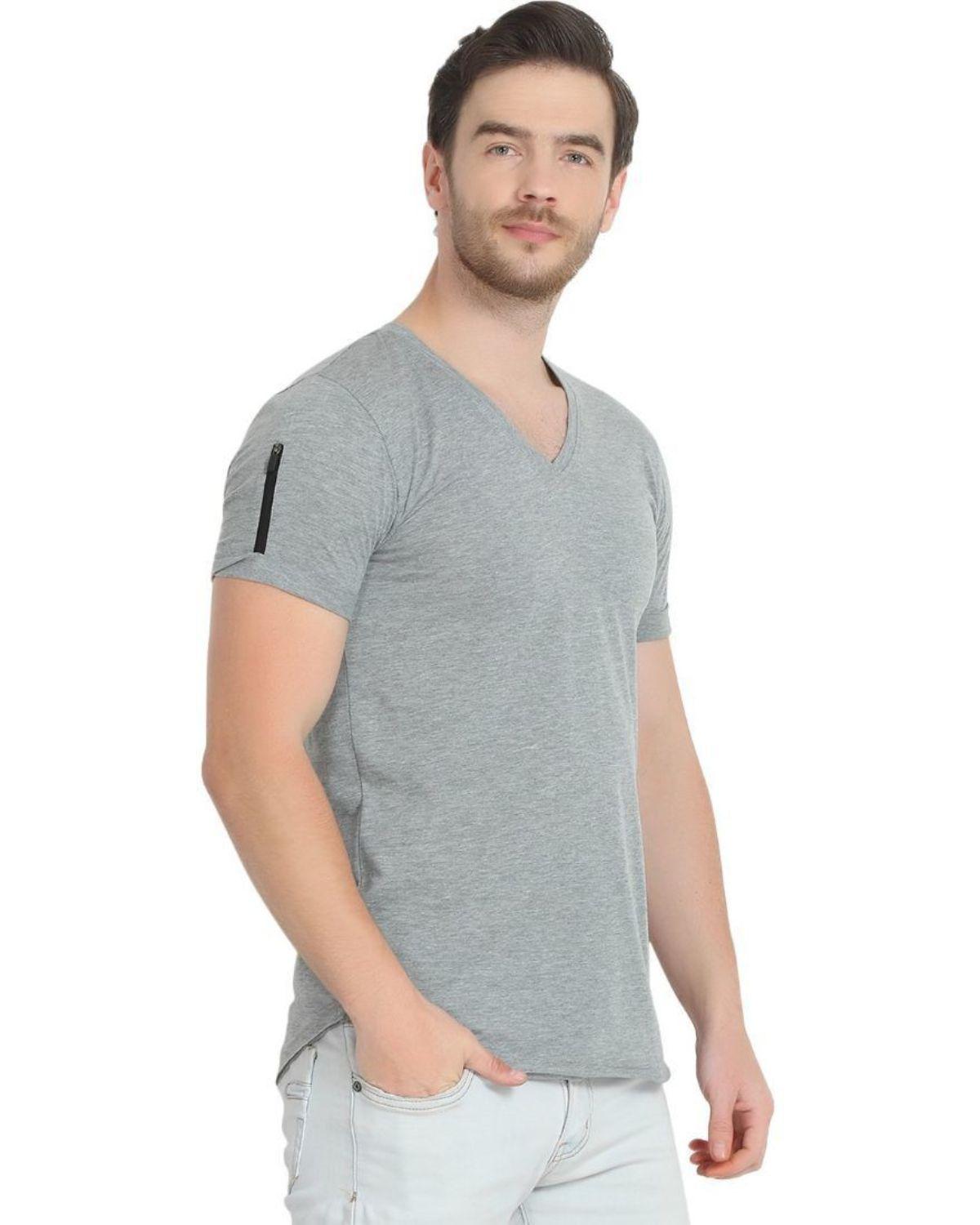 OS Cotton Blend Solid Half Sleeves Stylish Neck Mens T-Shirt Pack Of 3 PRODUCT CODE (OS0005557)