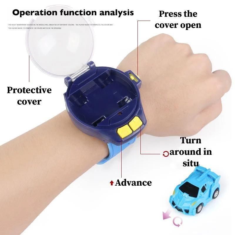 OS Speed Up Car Cartoon Mini Watch Car Toy, Usb Rechargeable Remote Control Toy PRODUCT CODE (OS0001135)