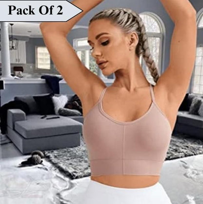 GMG Sports Bra with Removable Padding(Pack Of 2) PRODUCT CODE (GMG0010062)