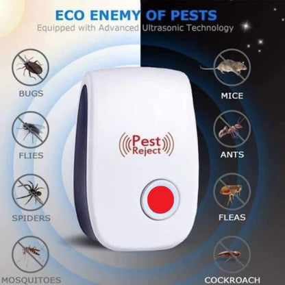 Ultrasonic Pest Repeller for Mosquito, Cockroaches, etc (Pack of 2) PRODUCT CODE(OS0008471)