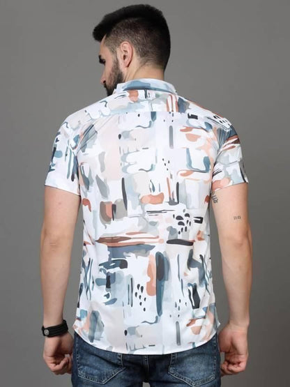 OS Men's Printed Rayon Half Sleeves Shirt PRODUCT CODE (OS0005592)