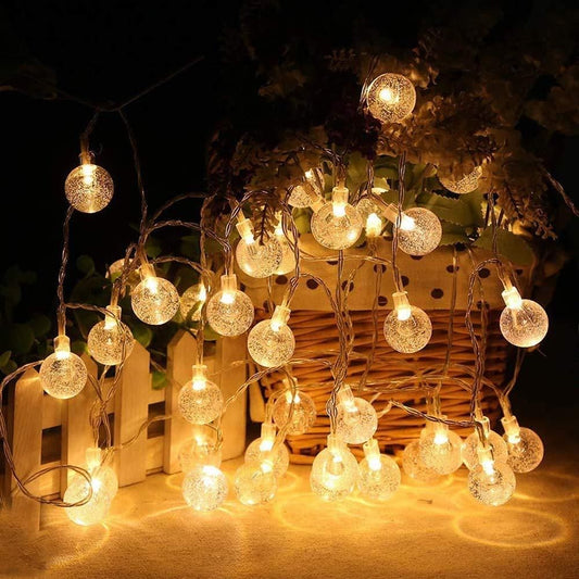 OS New 16 LED Crystal Balls String Light PRODUCT CODE (OS0004726)