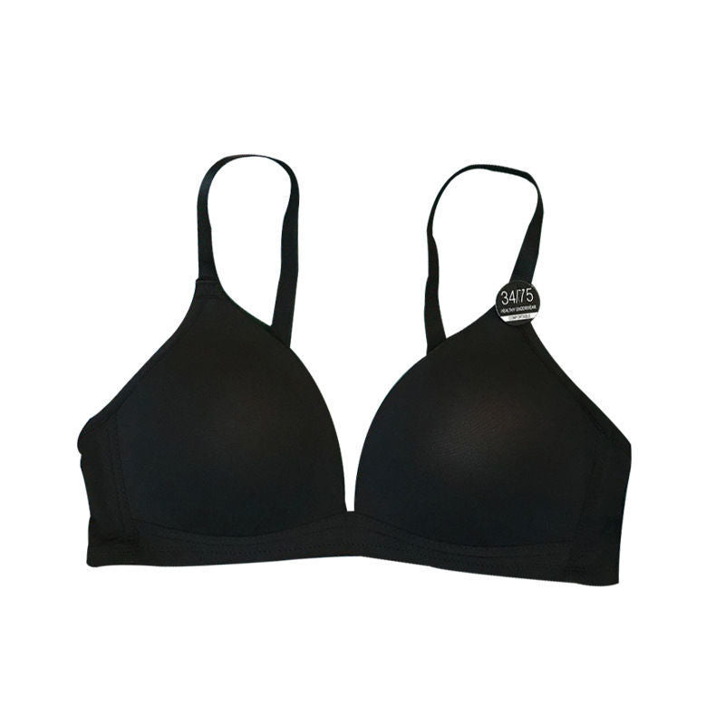 Ultra-thin Underwear Gathers Comfortably No Steel Ring Beautiful Back French Triangle Cup One-piece Bra