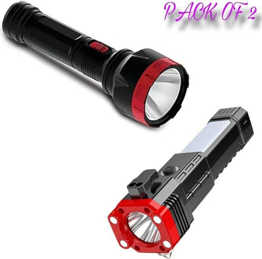 Portable LED Flashlight Multifunctional Work Light Emergencies Safety With Luster LED Torch ComboPRODUCT CODE(OS0008477)