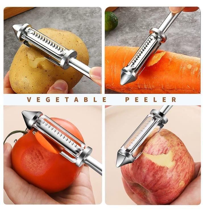 OS Multifunctional Stainless-Steel Peeler Pack of 2 PRODUCT CODE (OS0004705)