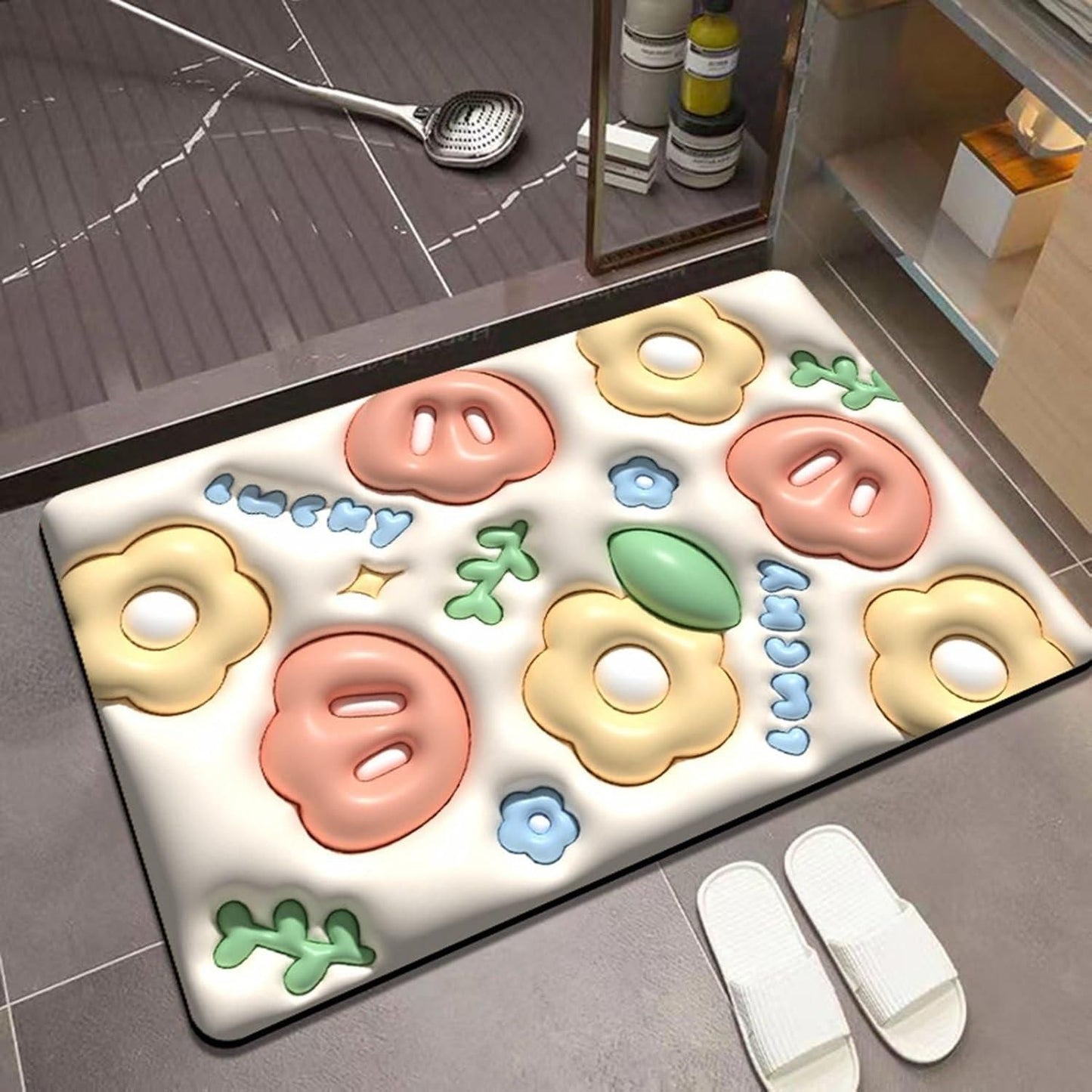 OS 3D Visual Cute Non Slip Quick Drying Bath Mat PRODUCT CODE (OS0004677)