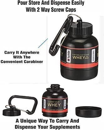 OS Digital Protein Powder and Supplement Funnel Keychain - Protein Powder Container with Durable Key-Chain PRODUCT CODE(OS0006014)