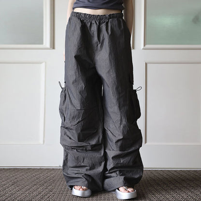 Loose Straight Wide Leg Casual Trousers