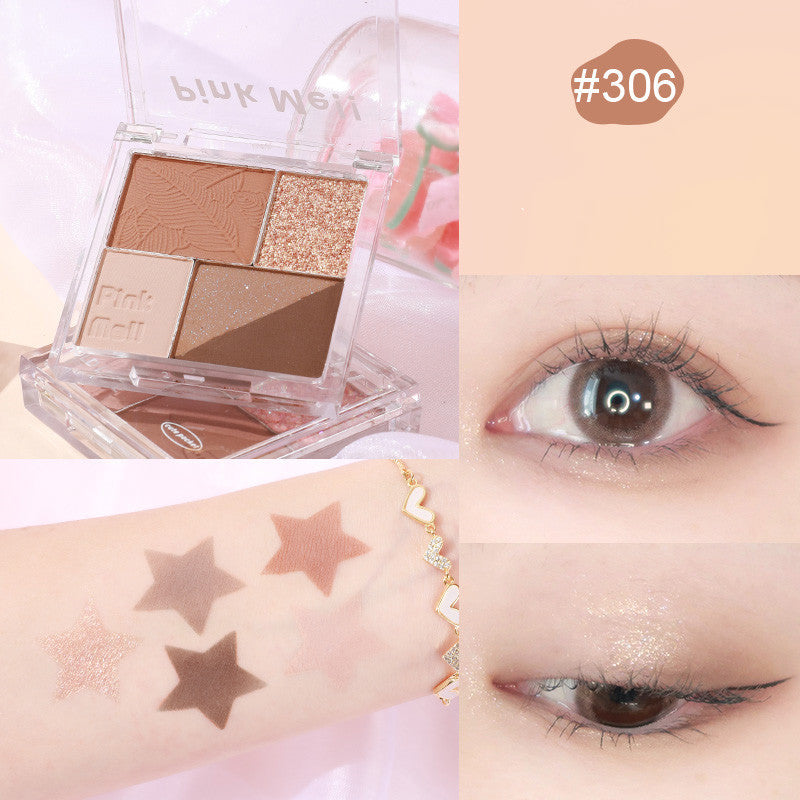 Fingertip Magic Eyeshadow Newbie Low Saturation Milk Tea Earth Color Pearl Matte