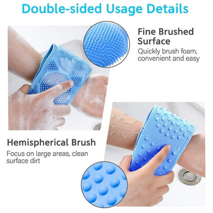 OS Back Scrubber- Silicone Body Double Side Bathing Back Scrubber PRODUCT CODE (OS0004775)