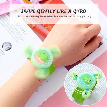 LED Light Kids Rakhi Spinning Toy Boy Girl Spinning Slap Band Cartoon Bracelet PRODUCT CODE (OS0006876)