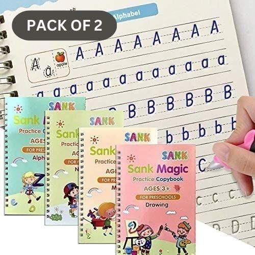 OS Magic Book Set of 2 ( 8 Book + 20 Refill+2 Pen+2 Grip) PRODUCT CODE (OS0001149)