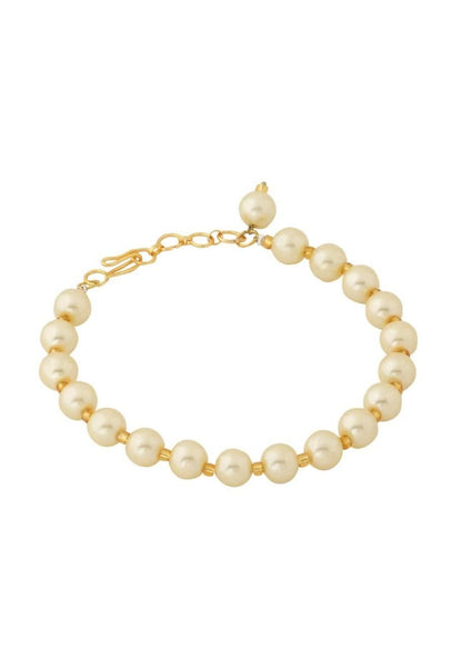 PD Enterprise Gold Plated Pearl Bracelet PRODUCT CODE (OS0006893)