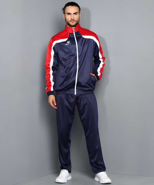 OS Mens Polyester Color Block Full Sleeves Track Suit PRODUCT CODE(OS0008474)