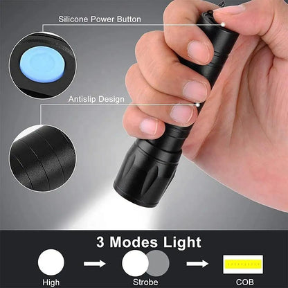 OS Electric Pocket Torch Plastic Rechargeable Flashlight with Hanging Rope PRODUCT CODE(OS0008375)