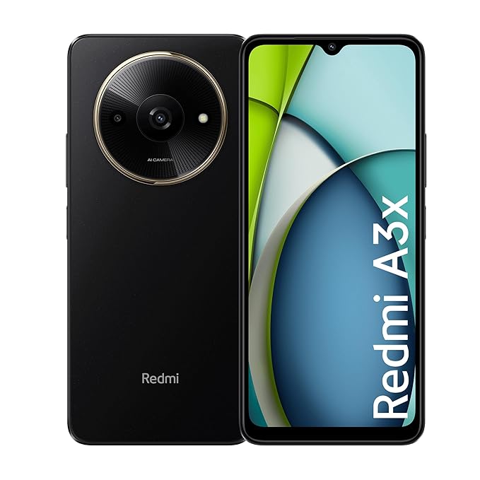 Redmi A3X (Midnight Black, 3GB RAM, 64GB Storage) | Premium Halo Design | 90Hz Display | Powerful Octa Core Processor PRODUCT CODE (OS00018004)