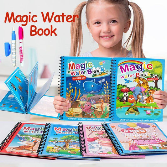 OS Kid's Reusable Magical Water Painting Practice Book (Set Of 4) PRODUCT CODE (OS0001154)