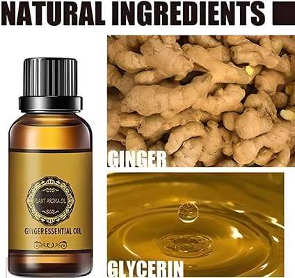 Belly Drainage Ginger Oil, Lymphatic Drainage Ginger Oil, Slimming Tummy Ginger Oil, Ginger Essential Oil for Swelling and Pain Relief, Care for Skin (10ML) PRODUCT CODE(OS0008542)