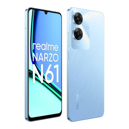 realme NARZO N61 (Voyage Blue,4GB RAM+64GB Storage) 90Hz Eye Comfort Display | IP54 Dust & Water Resistance | 48-Month Fluency | Charger in The Box PRODUCT CODE (OS00015004)