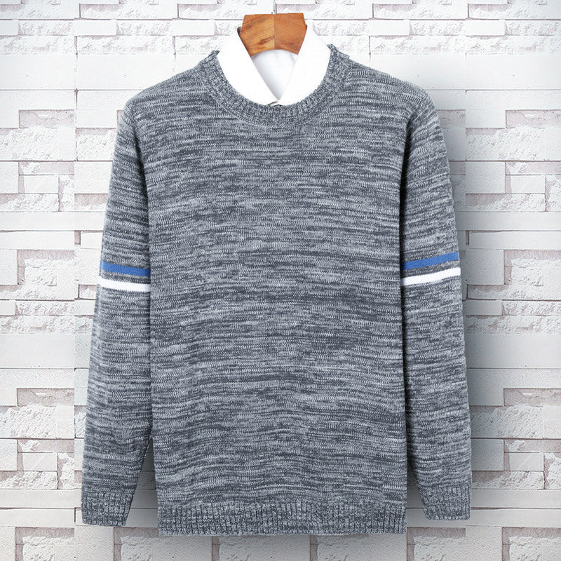 New Men's Round Neck Knitted Bottoming Shirt Thin Section