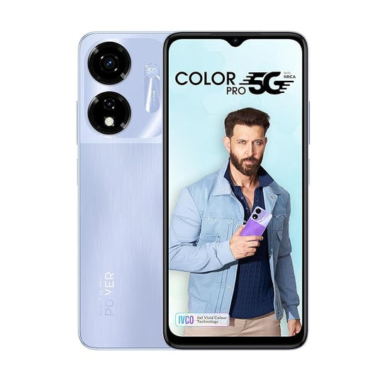 itel Color Pro 5G | Color Changing Back | 6GB RAM+128GB ROM, Upto 12GB RAM with Memory Fusion| | Dimensity 6080|50MP AI Dual Rear Camera| 5000mAh Battery with 18W Type-C Fast Charging|Lavander Fantasy PRODUCT CODE(OS00018004)