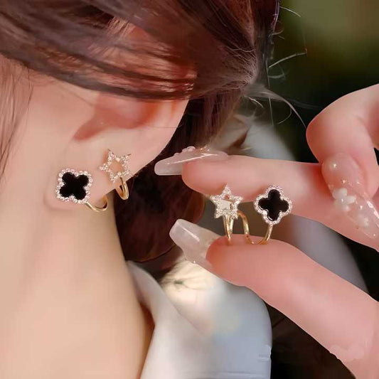 AVR JEWELS Korean Fashion Vibrato live four leaf Clover Earrings PRODUCT CODE (OS0006787)