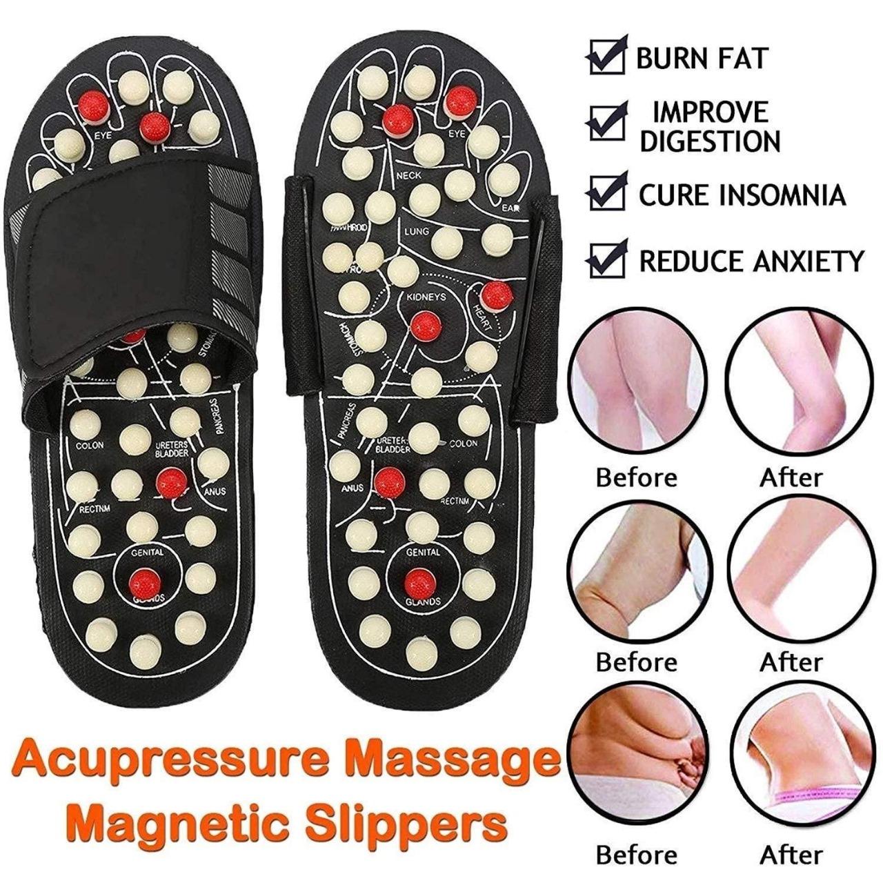 OS Acupressure and Magnetic Therapy Paduka Slippers for Full Body Blood Circulation For Men and Women PRODUCT CODE(OS0008410)