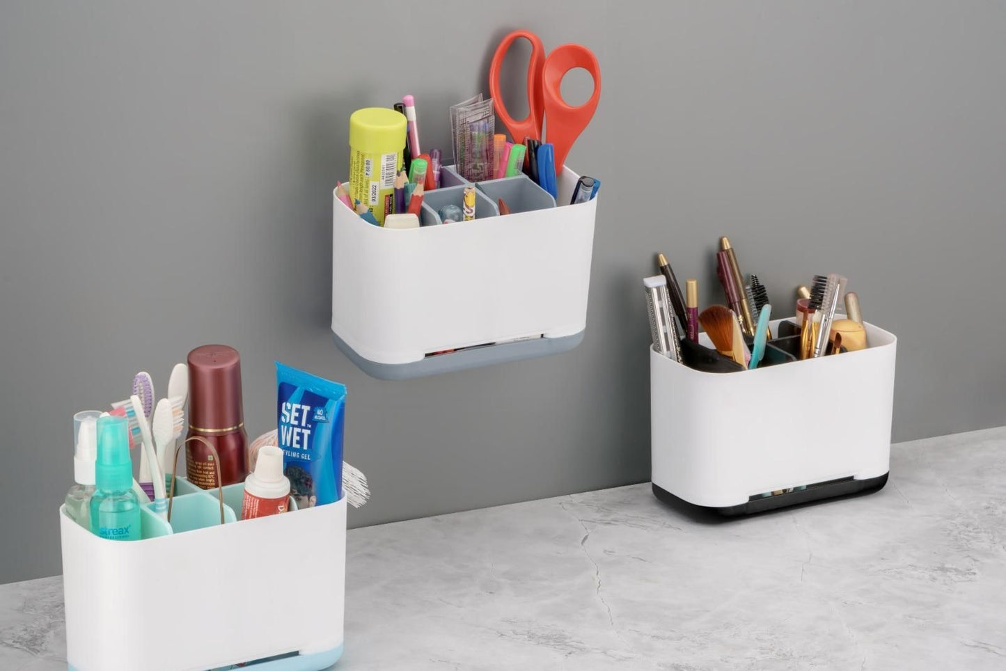 OS Toiletries Holder Stand Plastic Caddy Organizer Box PRODUCT CODE (OS0004698)