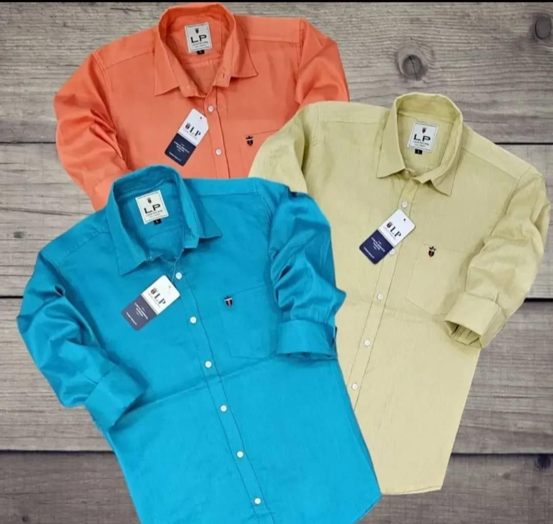 OS Men's Cotton Solid Casual Shirt Combo of 3 PRODUCT CODE(OS0008458)